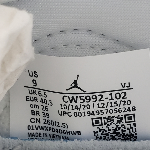 Women's Jordan MA2 White Size US 9 CW5992-102 - Picture 8 of 8